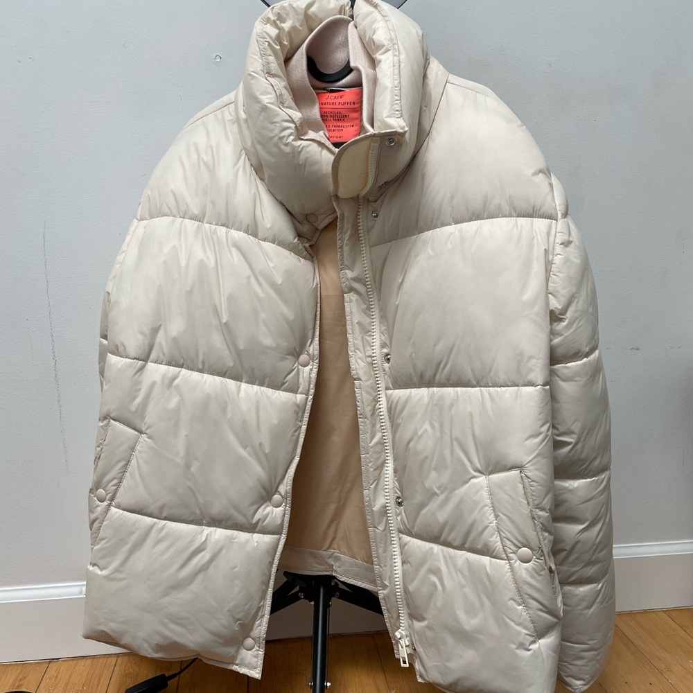 J. Crew Women's Beige Puffer Jacket